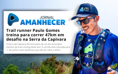 Patrocinado pela QU4TRO, Palomi treina para correr 47km na Serra da Capivara